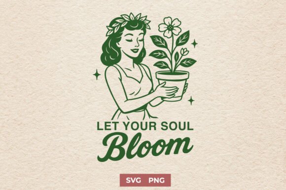 Bloom Quote SVG PNG Self-Love Design for Crafts and Graphics