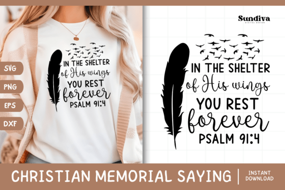 Christian Memorial Quote SVG 15 for Crafts and Graphics