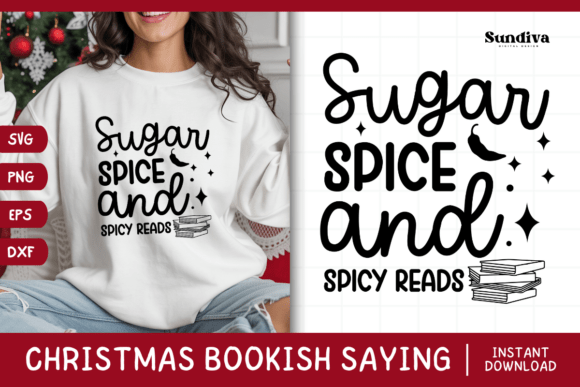Christmas Bookish Quote SVG 1 for Crafts and Graphics