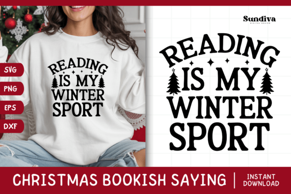Christmas Bookish Quote SVG 10 for Crafts and Graphics