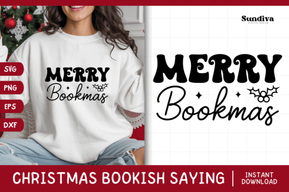 Christmas Bookish Quote SVG 14 for Crafts and Graphics