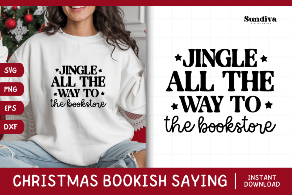 Christmas Bookish Quote SVG 15 for Crafts and Graphics