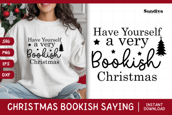 Christmas Bookish Quote SVG 20 for Crafts and Graphics