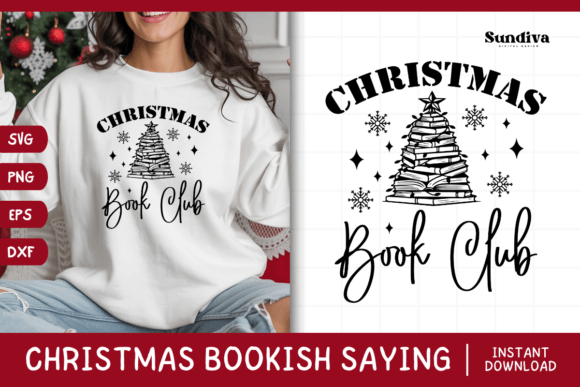 Christmas Bookish Quote SVG 24 for Crafts and Graphics
