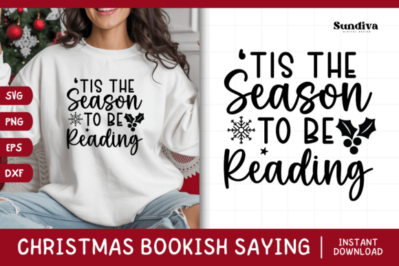 Christmas Bookish Quote SVG 29 for Crafts and Graphics