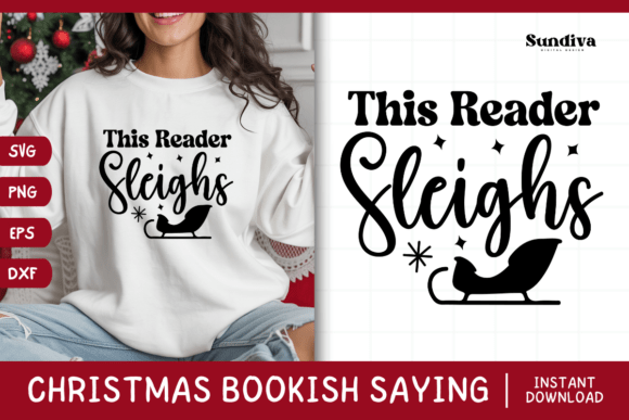 Christmas Bookish Quote SVG 30 for Crafts and Graphics