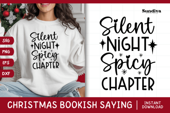 Christmas Bookish Quote SVG 6 for Crafts and Graphics
