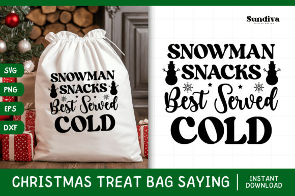 Christmas Treat Bag Quote SVG 4 for Crafts and Graphics
