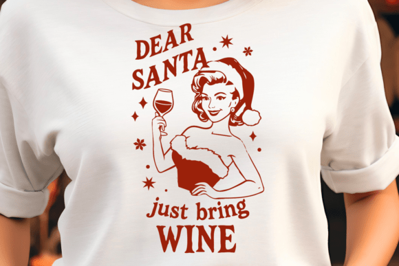Dear Santa Snarky Christmas Quote SVG Graphics for Crafts