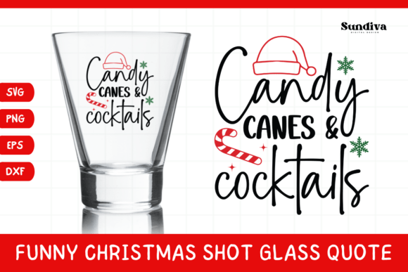 Funny Christmas Shot Glass Quote SVG 47 for Graphics and Crafts