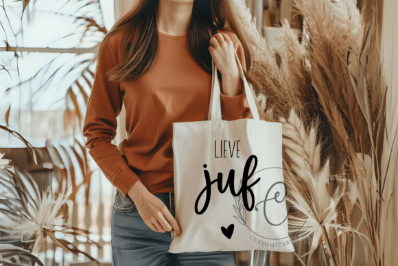 Lieve Juf Dutch Teacher Quote SVG for Crafts and Graphics