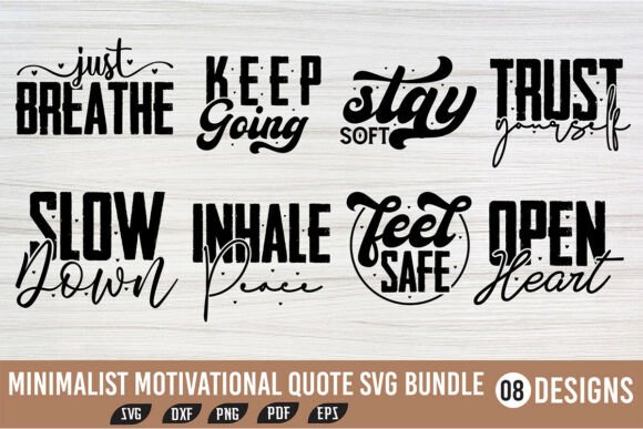 Minimalist Motivational Quote SVG Bundle Review
