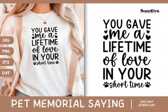 Pet Memorial Quote SVG 4 – A Heartfelt Graphic for Crafts and Websites