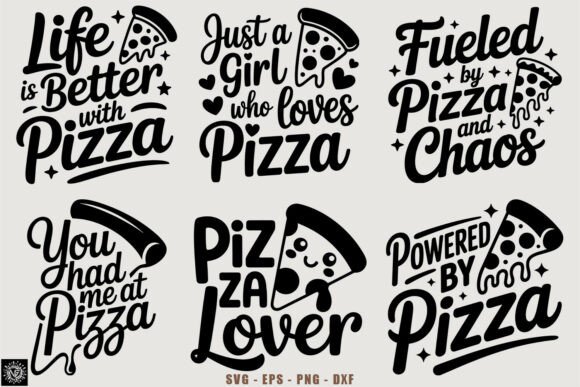 Pizza Lover Quote SVG: A Playful Graphic Design Asset for Crafts and Content